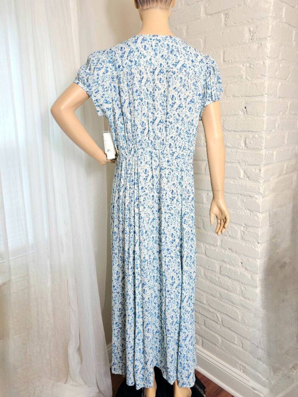 Treasure & Bond Harlow Blooms Floral Maxi Dress Size XL NWT Nordstrom - Picture 5 of 13
